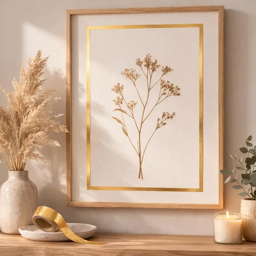 Miniatura 5 de Cinta Washi de Lámina Dorada Premium Metálica Autoadhesiva de Enmascarar para Decoración de Pared, Manualidades, Álbumes de Recortes, Bordes de TV