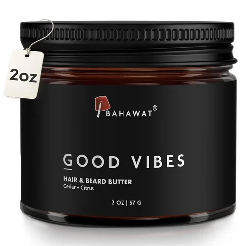 Miniatura 13 de BAHAWAT Acondicionador sin enjuague para hombres - Tabaco y Oud - Fortalece y suaviza mientras alivia la picazón - Fabricado en Estados Unidos