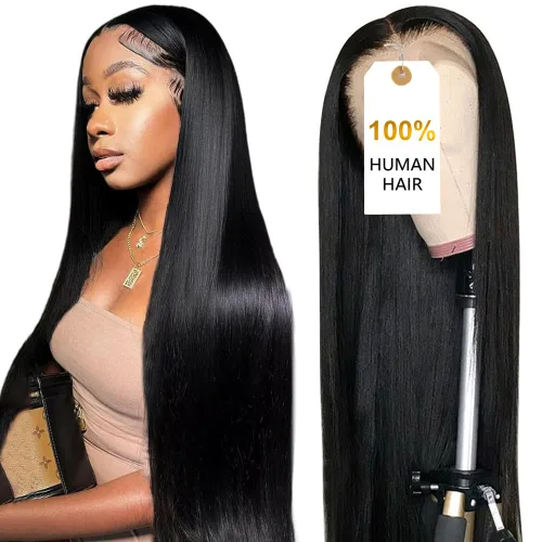 Miniatura 10 de CUTE BEIN Pelucas de cabello humano con encaje frontal HD de 13 x 6 pulgadas de densidad 250, [2 años de vida útil, 9.12 onzas], pelucas de cabello