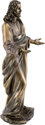 Miniatura 4 de Top Collection Estatua de Jesús – Escultura del hijo de Dios en bronce fundido en frío de primera calidad, figura coleccionable de El Señor de todos