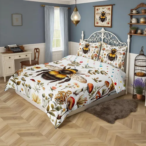 Miniatura 35 de Juego de funda de edredón para niños con diseño de gato negro, tamaño individual, juego de ropa de cama de animales lindos con burbujas de baño