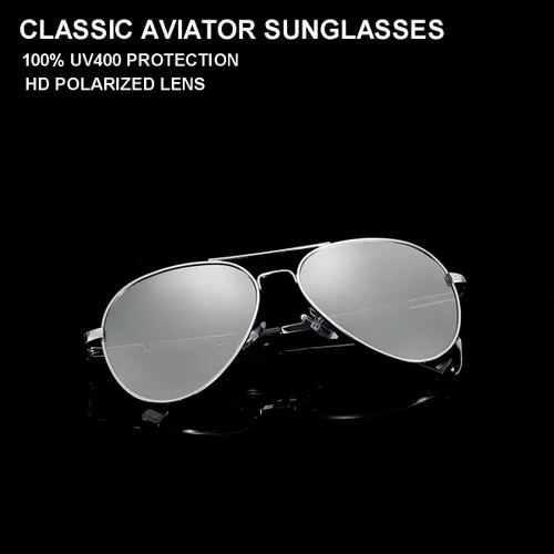Miniatura 17 de Gleyemor Lentes de sol polarizados estilo aviador para niños y niñas, jóvenes, adolescentes, dos tamaños de 1.969 in y 2.047 in