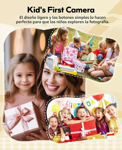 Miniatura 3 de FLATIC Mini cámara con llavero – Cámara digital pequeña 4K con tarjeta de 32 GB y elegante caja de regalo, divertido dispositivo de bolsillo