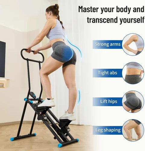 Miniatura 2 de HXD-ERGO Stair Stepper for Home, New Version 6 Adjustable Resistance Vertical Climber Cardio Exercise Machine, Folding Stair Climber for Full Body