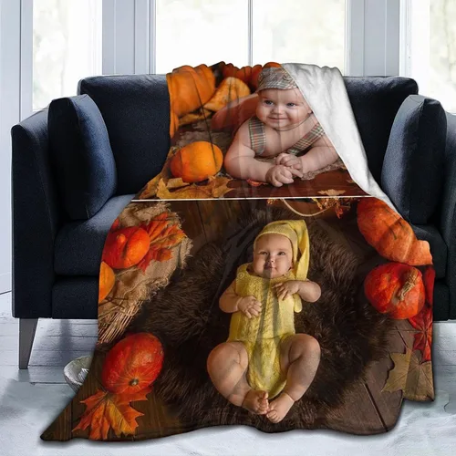 Miniatura 14 de QETXVI Manta personalizada con fotos, texto, manta personalizada de franela para regalos de cumpleaños de adultos y niños, Navidad, Halloween