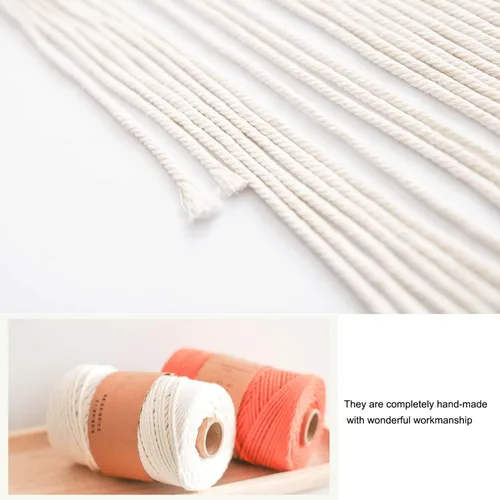 Miniatura 4 de MOONFLY Atrapasueños con diseño de luna y estrella hecho a mano, tejidos de algodón, atrapasueños de macramé boho, decoración de pared colgante