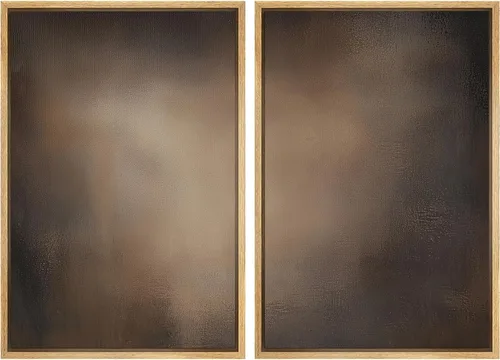 Miniatura 125 de SIGNFORD Lienzo enmarcado para pared, juego de arte con hojas de palmera de selva, polígonos geométricos, formas abstractas, ilustración, arte