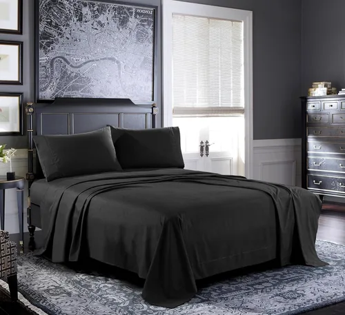 Miniatura 18 de Pure Bedding Sábanas – Juego de sábanas individuales [3 piezas, azul cielo] – Hotel Luxury 1800 microfibra cepillada – Suave y transpirable – Sábana