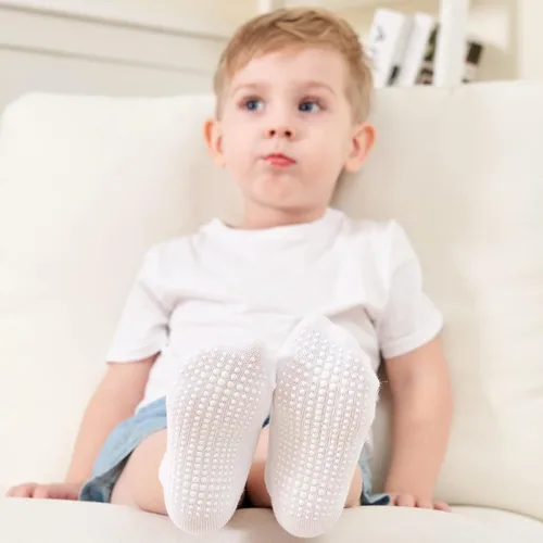 Miniatura 2 de Zaples - Calcetines altos hasta el tobillo para bebé con base antideslizante, unisex