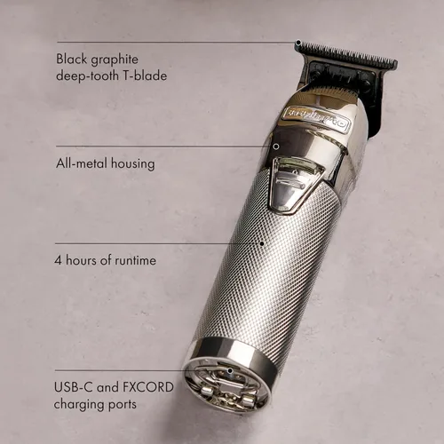 Miniatura 4 de BaBylissPRO FX+ Professional Barber Cord/Cordless Hair Trimmers – Beard Trimmer for Men, Professional Stylist & Barber Clippers, USB-C Cordless Hair