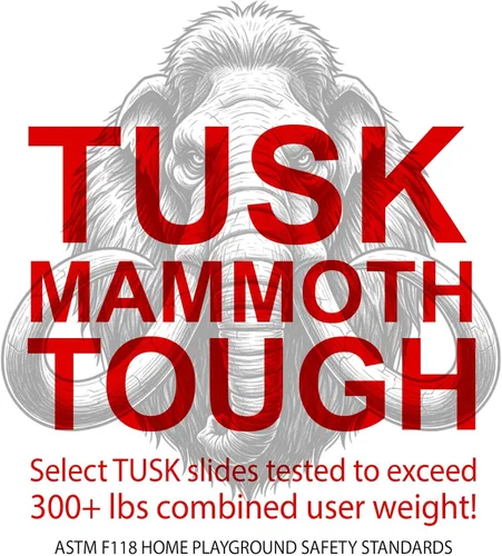 Miniatura 6 de Tobogán Express de 3 pies para juegos - Cerrado, seguro y emocionante TUSK Strong℠ (amarillo)