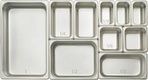 Miniatura 4 de Winco Bandeja de vapor antiatascos, 1/6 x 2 1/2 pulgadas, peso estándar, acero inoxidable
