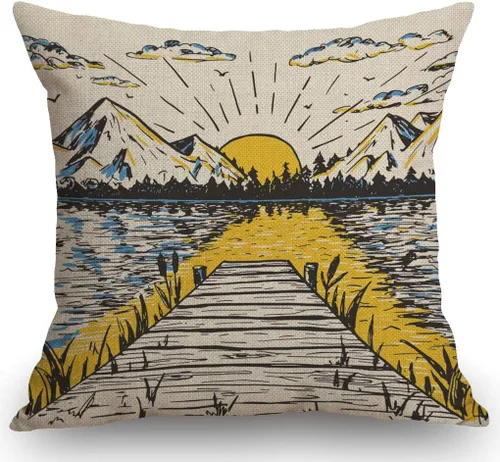 Miniatura 9 de SSOIU Funda de almohada con cita motivacional, Tell me and I Forget, Teach me and I Remember, Involve me and I Learn de lino y algodón, funda