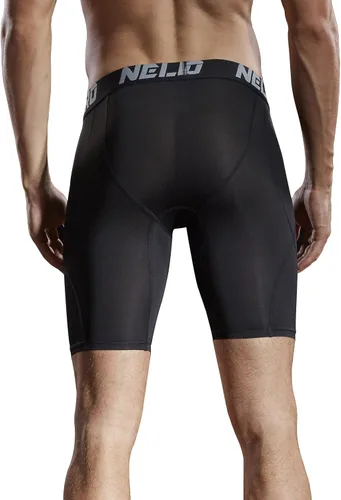 Miniatura 6 de NELEUS Paquete de 3 pantalones cortos de compresión para hombre