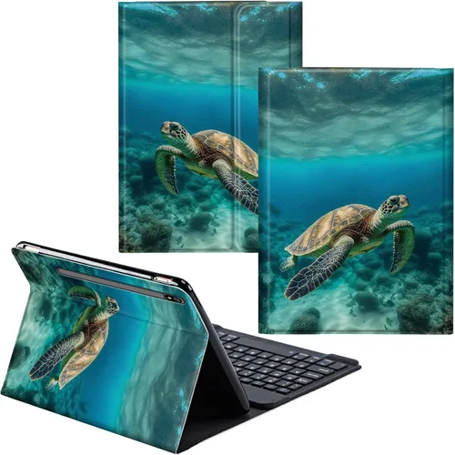 Miniatura 66 de Funda para Samsung Galaxy Tab S6 Lite 2022/2020 Teclado inalámbrico desmontable y cubierta de soporte de piel sintética Funda protectora
