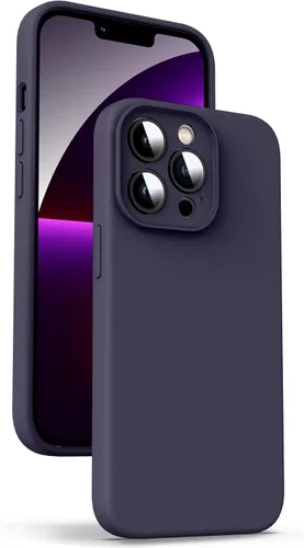 Miniatura 66 de Supdeal Funda de silicona líquida para iPhone 12 Pro Max, [protección de cámara] [antihuellas dactilares] [carga inalámbrica] Funda protectora de 4