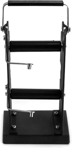 Miniatura 4 de QWORK Soporte de carrete dispensador de soldadura doble, soporte de rodillo ajustables, dispensador de carrete, alimentador de carrete herramienta