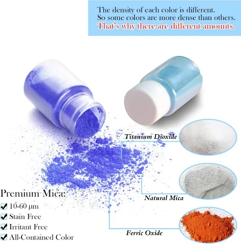 Miniatura 4 de 15 botellas de pigmento de limo, polvo de mica para hacer jabón, pigmentos de color de resina, polvo de mica para hacer velas, resina epoxi, brillo