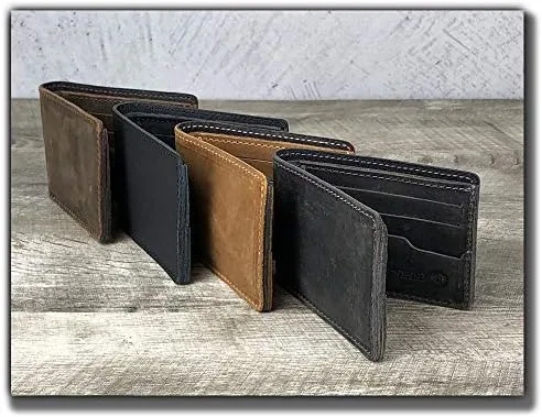 Miniatura 4 de Anthology Gear Handmade Full Grain Minimalist Leather Wallet For Men (Whiskey Brown)