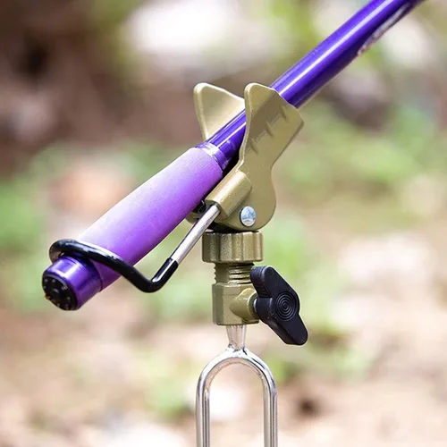 Miniatura 2 de GOLDEAL Soportes de caña para pesca de banco, soporte para caña de pescar banco, soporte para caña de pescar para playa, ajustable en 360 grados.