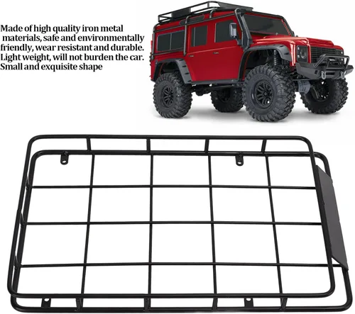 Miniatura 5 de Meiyya RC, portaequipajes de techo a control remoto, ligero, exquisito, antidesgaste, grande para 1/10 RC Crawler para SCX10