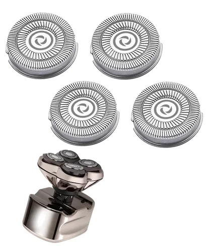 4 cuchillas de repuesto para cabezal de afeitadora compatibles con Skull Shaver Pitbull, Butterfly Kiss y maquinillas de afeitar eléctricas Palm