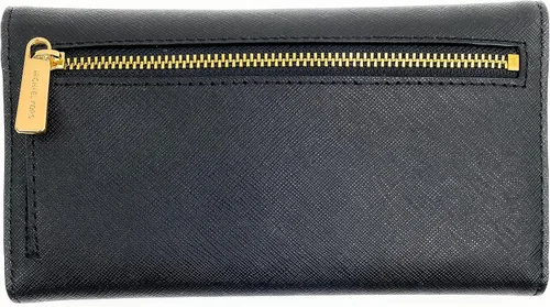 Miniatura 3 de Michael Kors Jet Set - Cartera triple grande de viaje para mujer (negrodorado), NegroOro, Cartera