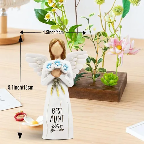 Miniatura 2 de Regalos para tía, ideas de regalo para tía, regalos de la mejor tía, regalo de cumpleaños para tías, figura esculpida pintada a mano