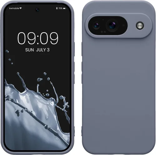 Miniatura 29 de kwmobile Funda compatible con Google Pixel 9 Pro - Funda protectora delgada de TPU para teléfono - Acabado mate suave - Negro mate