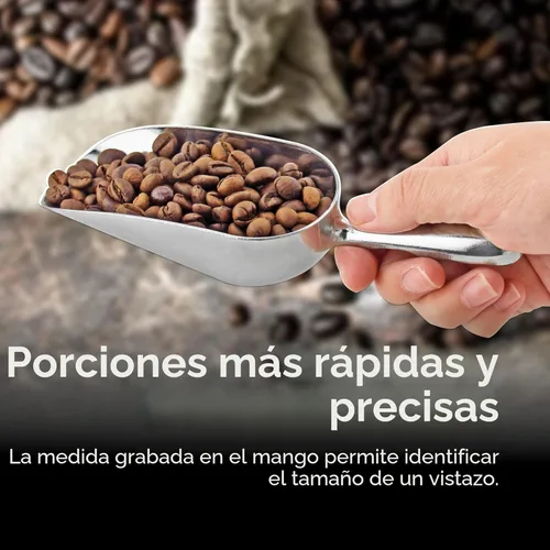 Miniatura 8 de New Star Foodservice 34523 Cuchara utilitaria de aluminio fundido de una pieza con fondo redondo para barra de hielo y harina, 12 onzas, plateado
