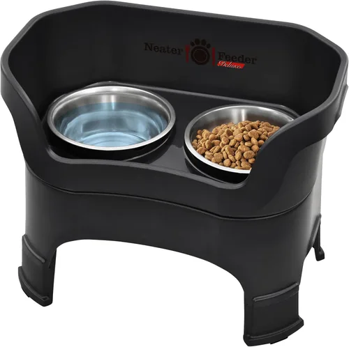 Miniatura 31 de Neater Feeder Deluxe - Tazones elevados para perros grandes a prueba de desorden – Fabricado en Estados Unidos – Soporte elevado para comida