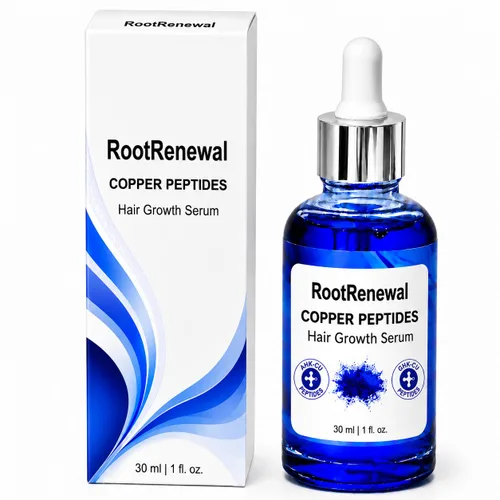 Copper Peptide Hair Growth Serum | GHK-CU y AHK-CU Peptides For Hair | Suero concentrado para el cuero cabelludo con biotina, niacinamida y