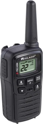 Miniatura 4 de Midland T10 - Walkie Talkie FRS de 22 canales, radio bidireccional de hasta 20 millas, color negro (paquete de 4)
