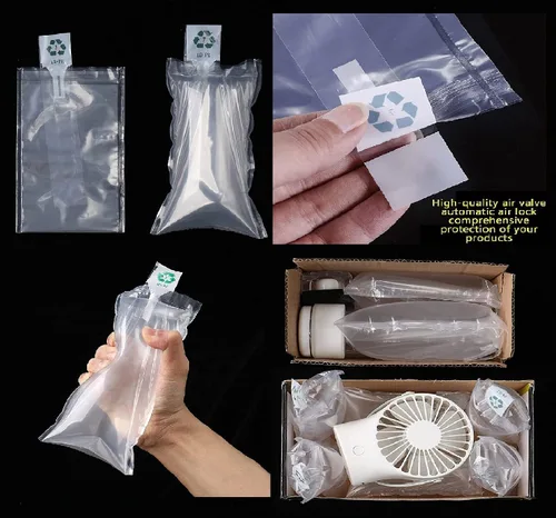 Miniatura 5 de Bolsa inflable de plástico transparente con cojín de bomba gratis, bolsa de embalaje de aire, bolsa de bloqueo de cojín inflable de aire, bolsa
