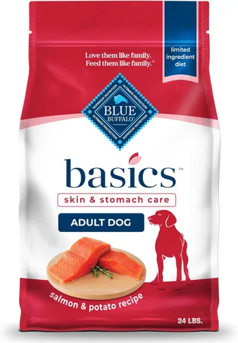 Miniatura 12 de Blue Buffalo Basics Alimento seco para perros adultos, cuidado de la piel y el estómago, dieta de ingredientes limitados para perros, receta