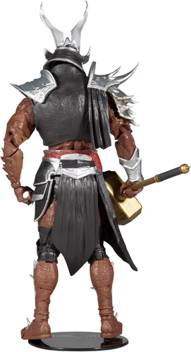 Miniatura 3 de McFarlane Toys Mortal Kombat Shao Kahn (Platinum Kahn) Figura de acción de 7 pulgadas con accesorios