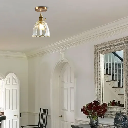 Miniatura 4 de Sedelan Lámpara Colgante Vintage, Luces Colgantes de Vidrio Isla de Cocina, Lámpara Colgante Antigua, Iluminación Colgante Interior para Cocina