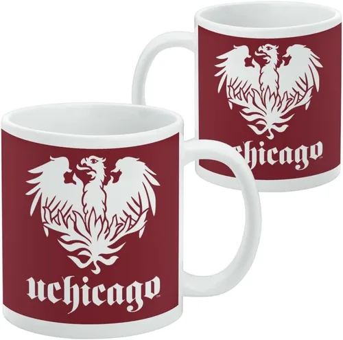 Miniatura 2 de Taza de cerámica con el logotipo principal de la Universidad de Chicago, tazas de regalo novedosas para café, té y bebidas calientes, 11oz, blanca