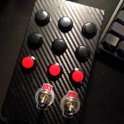 Miniatura 4 de Interruptor de encendido y apagado momentáneo de 0.630 in, surtido rojo, verde, amarillo, azul, blanco, negro, 3A, 250 V, CA, 2 pines, mini