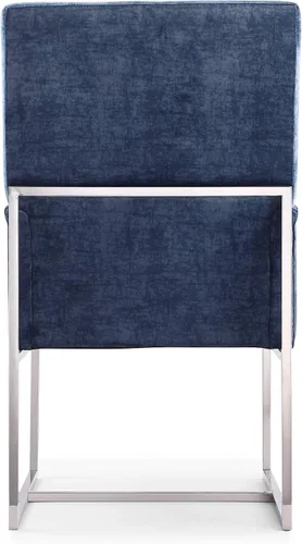 Miniatura 10 de Manhattan Comfort Element Mid Century - Silla de comedor tapizada moderna, juego de 6, color azul