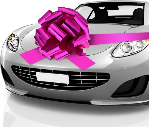 Zonon Lazo grande para automóvil Lazo gigante para automóvil con listón de 20 pies para envolver regalos grandes, casas nuevas, regalos enormes,