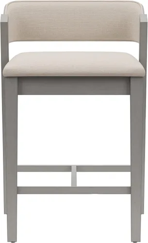 Miniatura 10 de Hillsdale Taburete de madera Dresden, color gris envejecido