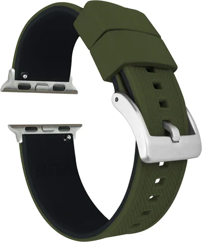 Miniatura 2 de Barton Watch Bands - Extensibles de silicona Elite para reloj - Accesorios y adaptadores negros con deposición física de vapor, de liberación