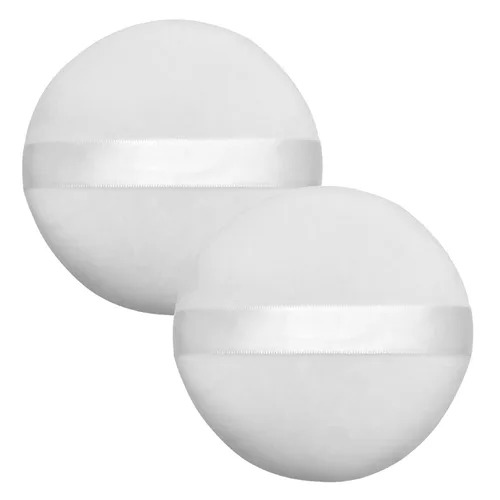Miniatura 10 de Powder Puff 3 piezas de 3 pulgadas de polvo suave para maquillaje, almohadillas de maquillaje con cinta para rostros y polvos sueltos para base