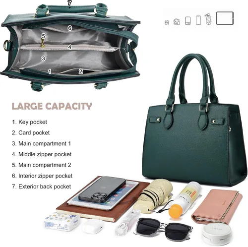 Miniatura 5 de Carteras y bolsos para mujer, bolso de mano de moda con asa superior