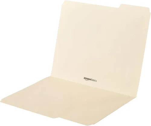 Miniatura 4 de Amazon Basics - Carpetas de archivo con pestañas para archivar, pestaña de corte a 1/3, posiciones surtidas, 8.5x11 pulgadas, tamaño carta, manila