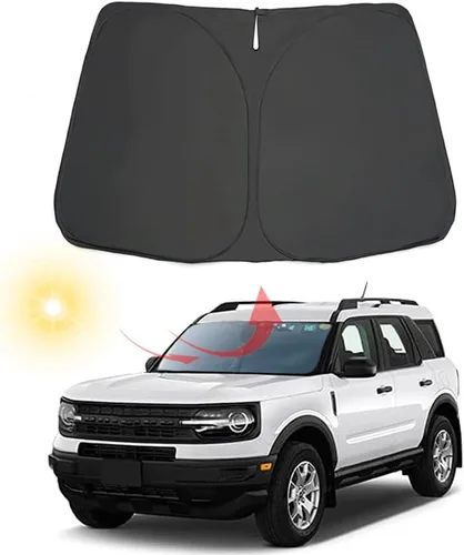 Miniatura 11 de Parasol plegable para parabrisas delantero de automóvil, ajuste personalizado para Ford F-150 F150 2015-2020 Lariat, King Ranch, Platino, XL XLT