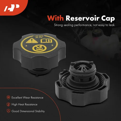 Miniatura 3 de A-Premium Tanque de depósito de recuperación de desbordamiento de refrigerante de motor presurizado [con tapa] compatible con Buick Encore 2013-2019