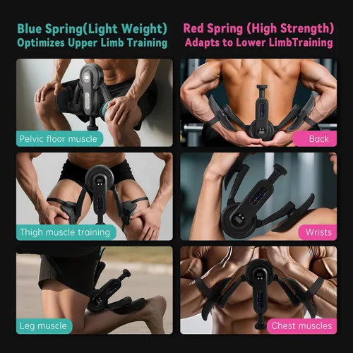 Miniatura 5 de Entrenador de muslos Kegel para hombres, dispositivos de ejercicio de suelo pélvico con correas de piernas, ejercitador interno de muslos de 360°