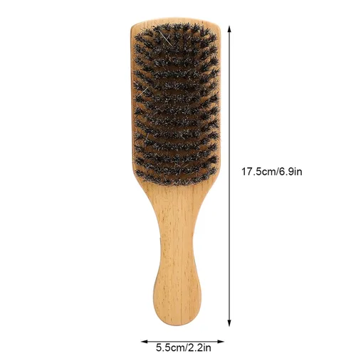 Miniatura 5 de Cepillo de barba de madera para bigote,Cepillo de barba de doble cara,Cepillo profesional para barba Brochas de afeitadoAccesorios de afeitado